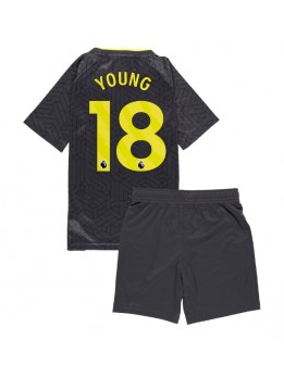 Everton Ashley Young #18 Dječji Gostujuci Dres kompleti 2024-25 Kratak Rukavima (+ kratke hlače)